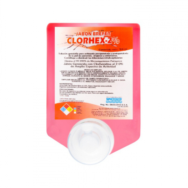 Clorhex 2% 946 Ml.con tapa espumadora